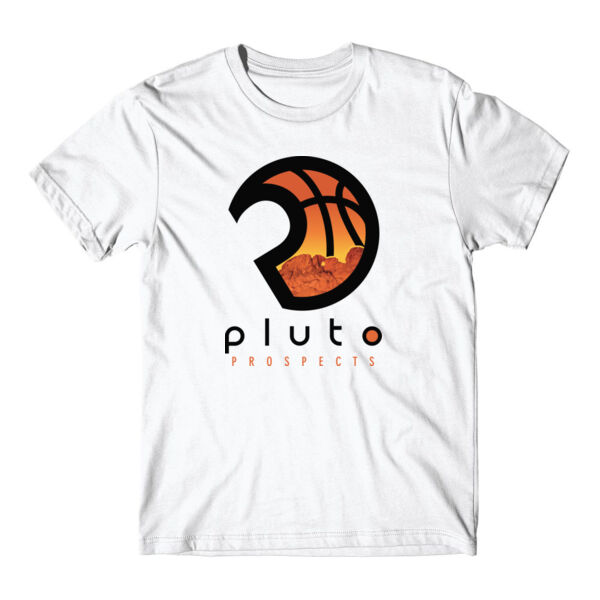 PLUTO ORANGE LOGO - PREMIUM T-SHIRT - WHITE - T1CM4W Thumbnail
