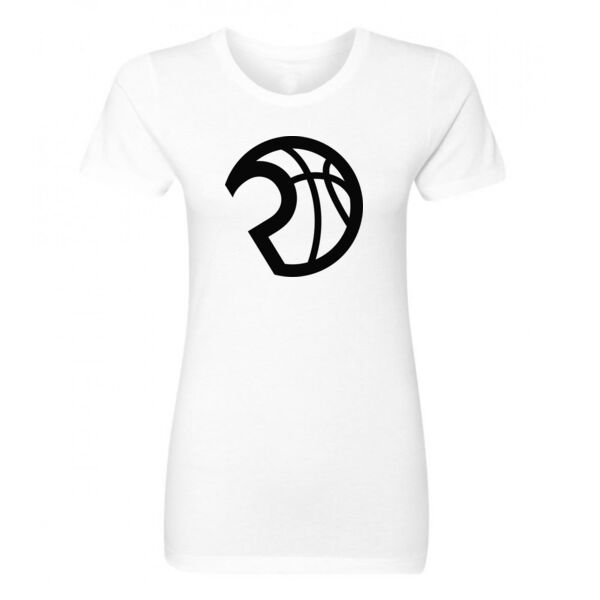 PLUTO LOGO - PREMIUM WOMEN'S FITTED T-SHIRT - WHITE - AQDC2N Thumbnail
