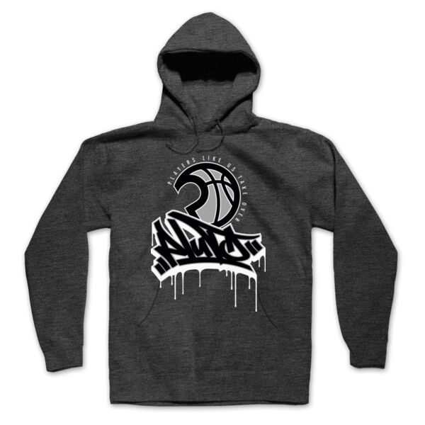 PLUTO DRIP 1 - PREMIUM PULLOVER HOODIE - CHARCOAL GRAY HEATHER - UQDTSK Thumbnail
